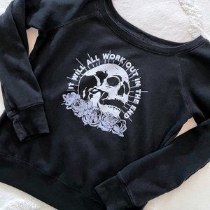 Boredwalk It Will All Work Out In The End Scoop Neck Fleece